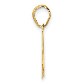 14k Yellow Gold Polished Number 97 Pendant