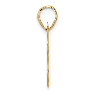 14k Yellow Gold Polished Number 98 Pendant