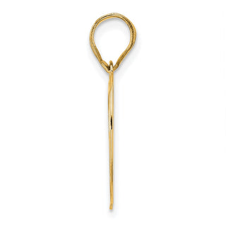 14k Yellow Gold Polished Number 99 Pendant