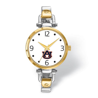 LogoArt Auburn University Elegant Ladies 2-tone Quartz Bracelet Watch