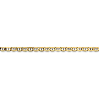 20" 14k Yellow Gold 3.2mm Semi-Solid Anchor Chain Necklace