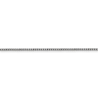 16" 14k White Gold 1.5mm Semi-Solid Round Box Chain Necklace
