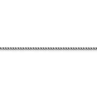 8" 14k White Gold 1.75mm Semi-Solid Round Box Chain Bracelet