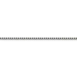 16" 14k White Gold 1.75mm Semi-Solid Round Box Chain Necklace