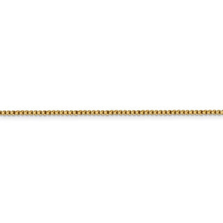 16" 14k Yellow Gold 1.5mm Semi-Solid Round Box Chain Necklace