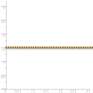 16" 14k Yellow Gold 1.75mm Semi-Solid Round Box Chain Necklace