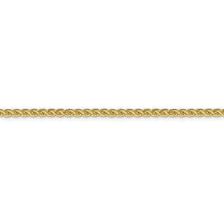 20" 14k Yellow Gold 2.75mm Semi-solid Wheat Chain Necklace