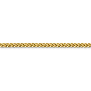 24" 14k Yellow Gold 4.3mm Semi-solid 3-Wire Wheat Chain Necklace