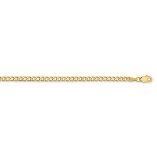 16" 14k Yellow Gold 2.85mm Semi-Solid Curb Chain Necklace