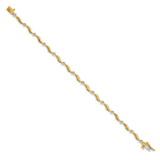 14k Yellow Gold Diamond Bracelet BM4603-015-YA