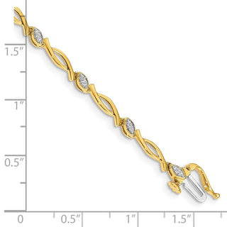 14k Yellow Gold Diamond Bracelet BM4606-013-YA