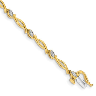 14k Yellow Gold Diamond Bracelet BM4606-013-YA