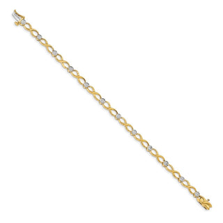 14k Yellow Gold Diamond Infinity Bracelet BM4631-013-YA