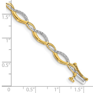 14k Yellow Gold Diamond Bracelet BM4635-025-YA