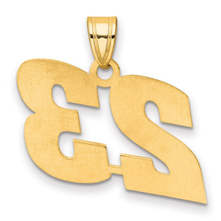 14k Yellow Gold Polished Block Number 23 Pendant