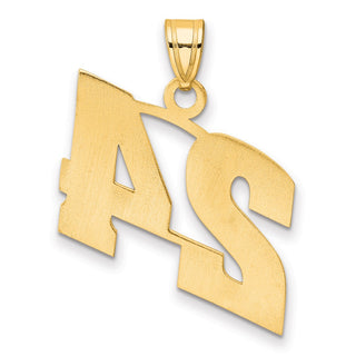 14k Yellow Gold Polished Block Number 24 Pendant