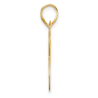 14k Yellow Gold Polished Block Number 26 Pendant