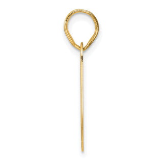 14k Yellow Gold Polished Block Number 30 Pendant