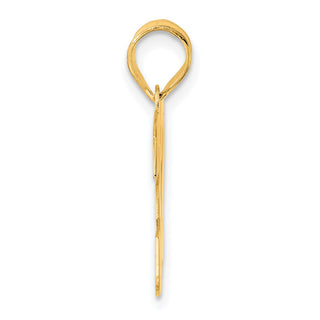 14k Yellow Gold Polished Block Number 32 Pendant