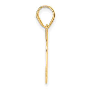 14k Yellow Gold Polished Block Number 36 Pendant