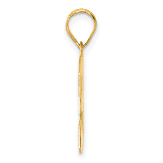 14k Yellow Gold Polished Block Number 39 Pendant