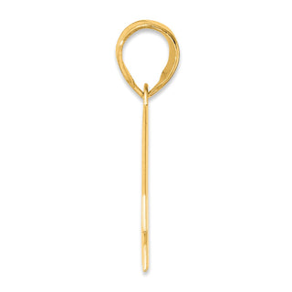 14k Yellow Gold Polished Block Number 46 Pendant