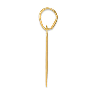 14k Yellow Gold Polished Block Number 50 Pendant