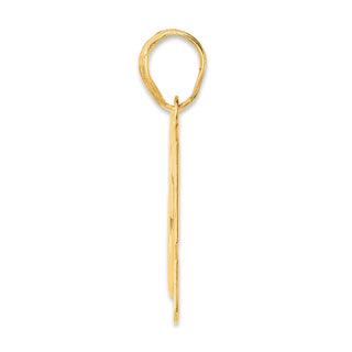 14k Yellow Gold Polished Block Number 53 Pendant