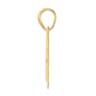 14k Yellow Gold Polished Block Number 53 Pendant