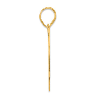 14k Yellow Gold Polished Block Number 54 Pendant
