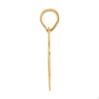 14k Yellow Gold Polished Block Number 56 Pendant