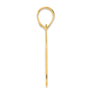 14k Yellow Gold Polished Block Number 60 Pendant