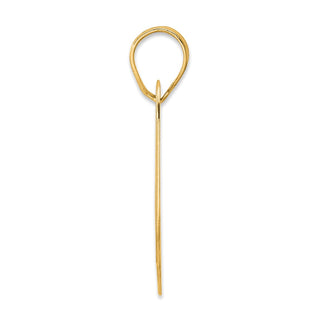 14k Yellow Gold Polished Block Number 69 Pendant