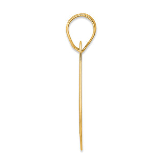 14k Yellow Gold Polished Block Number 69 Pendant