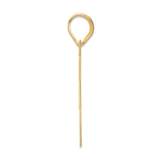 14k Yellow Gold Polished Block Number 71 Pendant