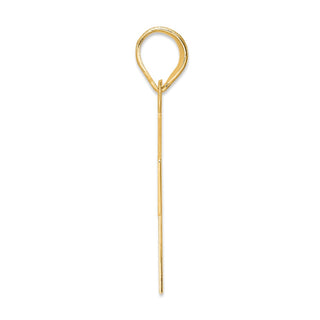 14k Yellow Gold Polished Block Number 71 Pendant