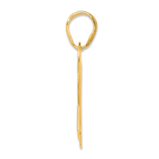 14k Yellow Gold Polished Block Number 72 Pendant