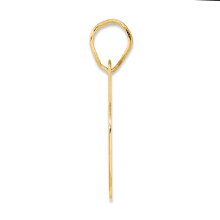 14k Yellow Gold Polished Block Number 75 Pendant