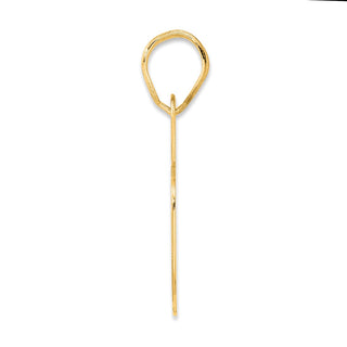 14k Yellow Gold Polished Block Number 75 Pendant