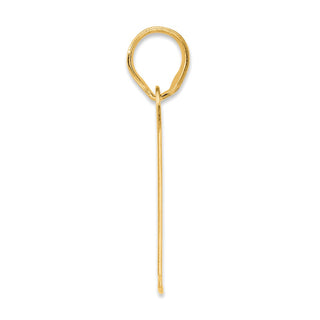 14k Yellow Gold Polished Block Number 77 Pendant