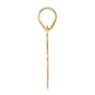 14k Yellow Gold Polished Block Number 78 Pendant