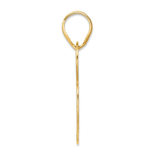 14k Yellow Gold Polished Block Number 78 Pendant