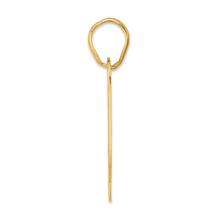 14k Yellow Gold Polished Block Number 79 Pendant