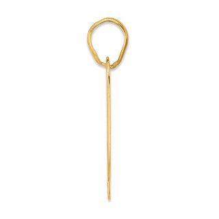 14k Yellow Gold Polished Block Number 79 Pendant
