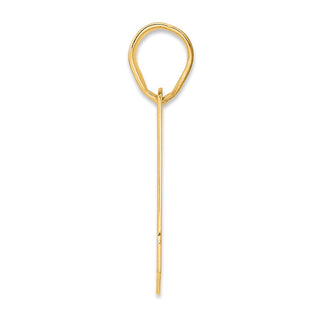 14k Yellow Gold Polished Block Number 81 Pendant