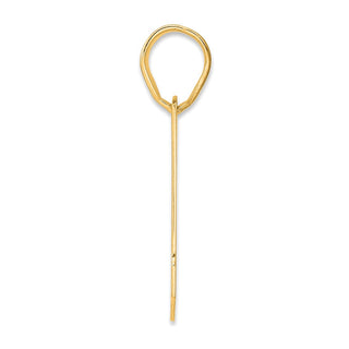 14k Yellow Gold Polished Block Number 81 Pendant