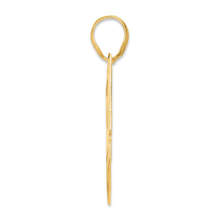 14k Yellow Gold Polished Block Number 84 Pendant