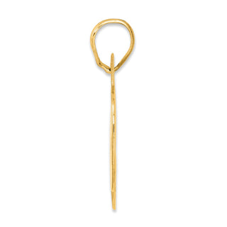 14k Yellow Gold Polished Block Number 85 Pendant