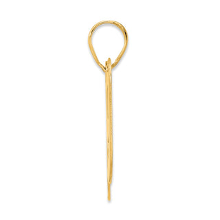 14k Yellow Gold Polished Block Number 89 Pendant
