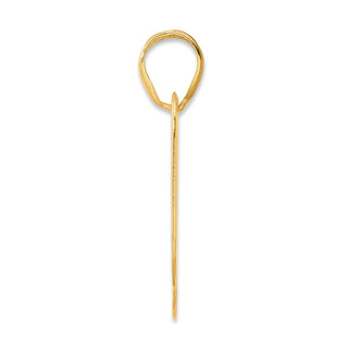 14k Yellow Gold Polished Block Number 90 Pendant